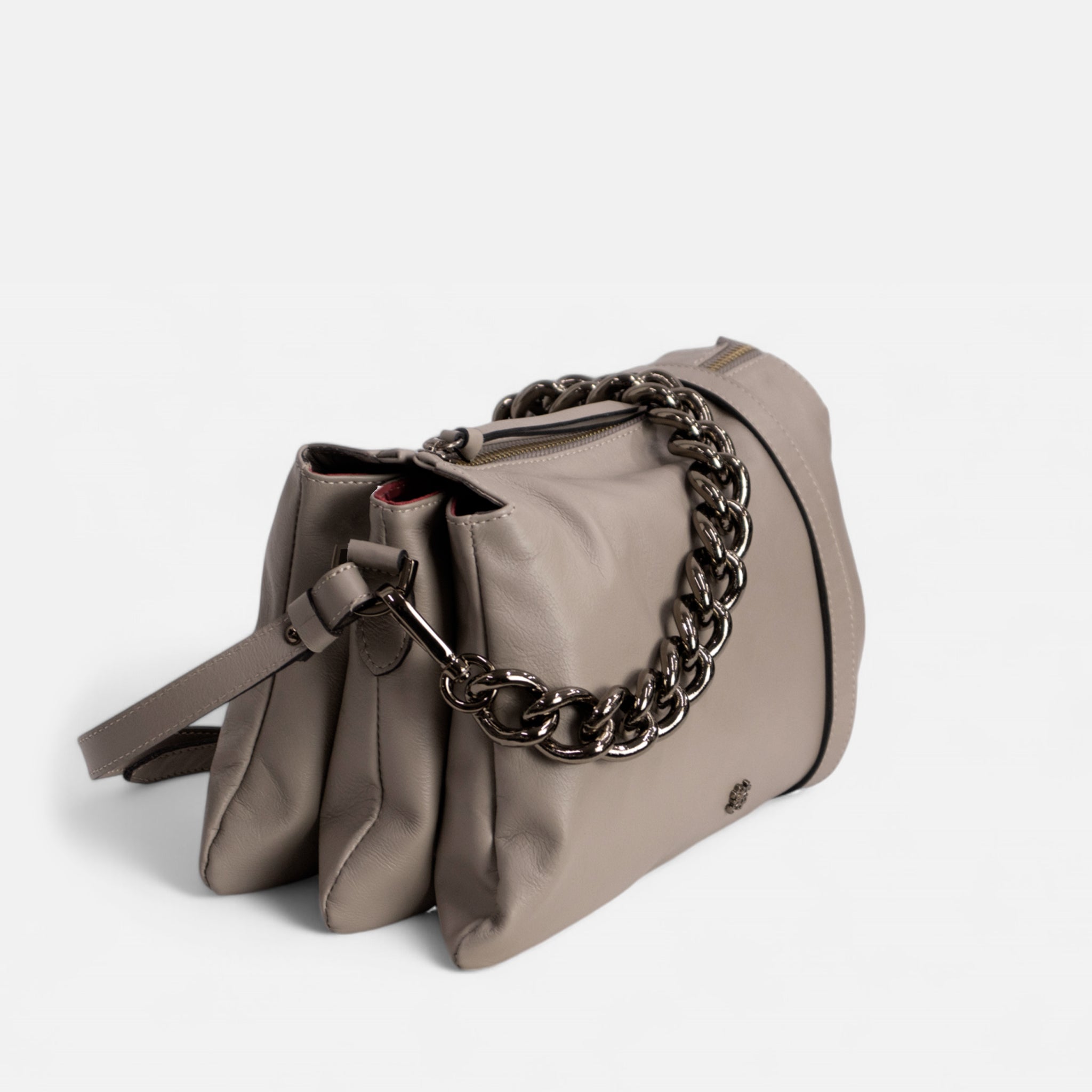 Bolsa Giulia em Couro Khaki