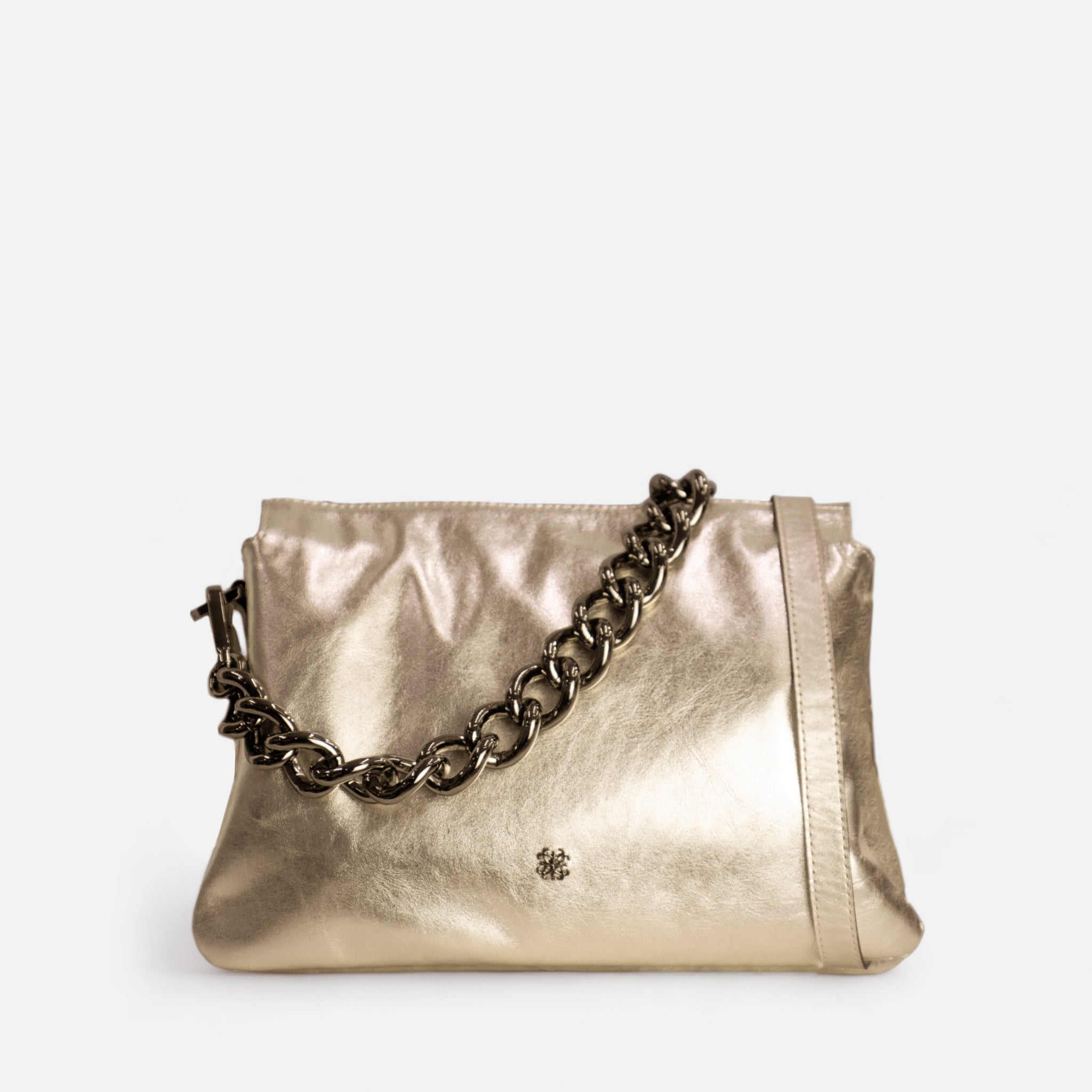 Bolsa Giulia em Couro Ouro Light