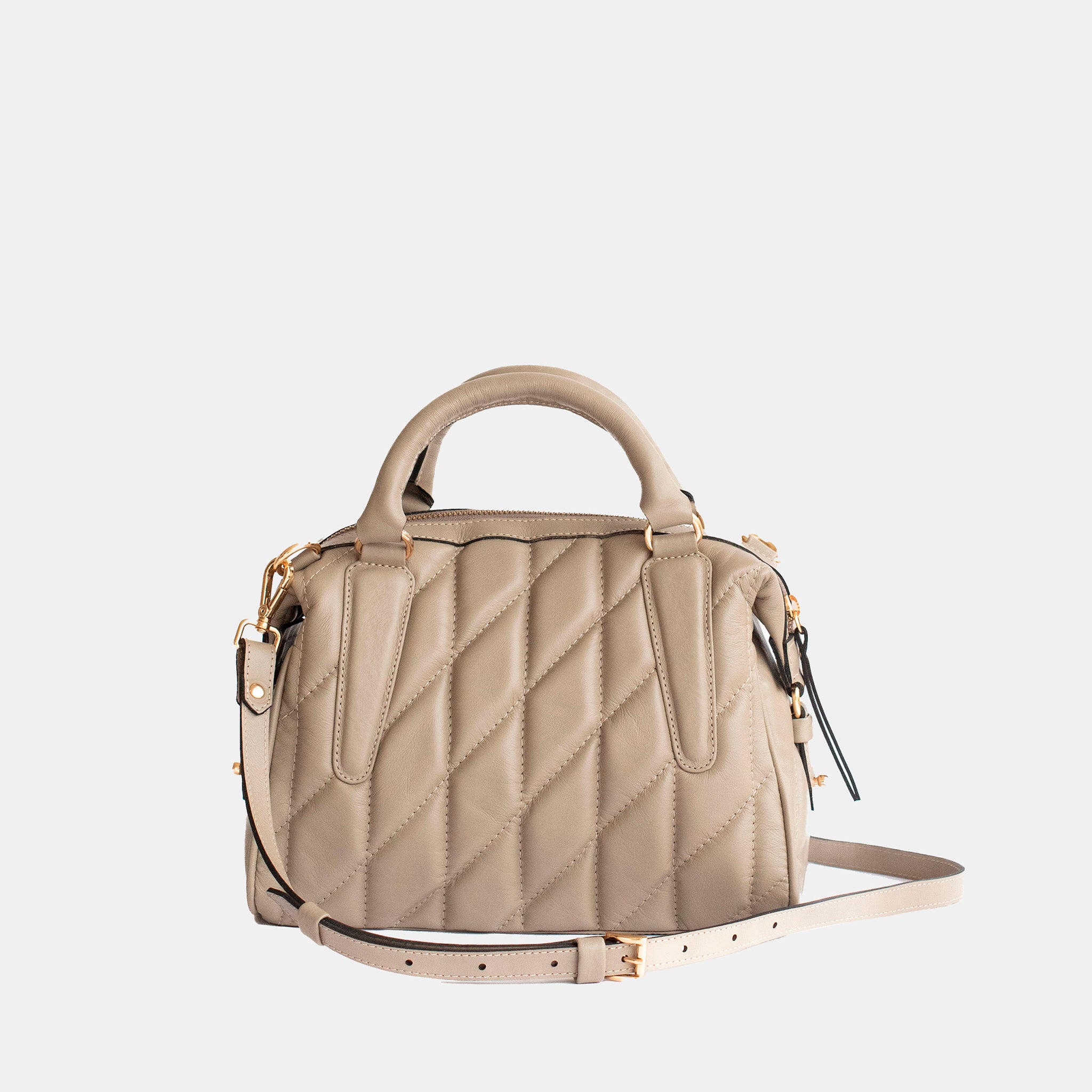 Bolsa Liz M em Couro Khaki